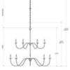 Product Image 6 for Tirrell Antique Black Medium Chandelier from Currey & Company