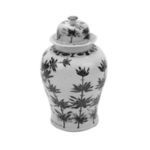 Product Image 1 for White & Brown Temple Jar Bamboo Motif from Legend of Asia