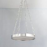 Product Image 4 for Kirby 1-Light Small Chandelier - Polished Nickel from Hudson Valley