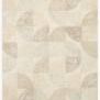 Milo Pebble / Multi rug with tonal beige and cream geometric pebble shapes hand-tufted in wool