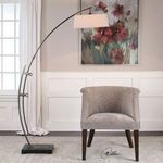 Product Image 2 for Uttermost Calogero Bronze Arc Floor Lamp from Uttermost