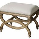 Product Image 1 for Uttermost Karline Natural Linen Small Bench from Uttermost