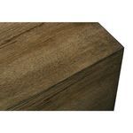 Smooth tabletop surface close-up showing rich oak veneer pattern