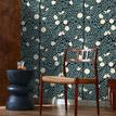 Product Image 2 for Orange Grove Blue/Cream Premium Matte Wallpaper from Mitchell Black