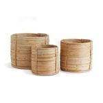 Product Image 2 for Cane Rattan Mini Round Baskets, Set Of 3 from Napa Home And Garden