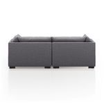 Close-up back view focusing on fabric texture and grid-like weaving on Westwood Double Chaise upholstery