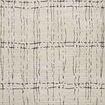 Neutral Darby Sand / Dk. Grey modern area rug with ribbed texture and linear dotted grid pattern