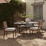 Product Image 4 for Lenoir Distressed Bronze Outdoor Dining Table-76" from Four Hands