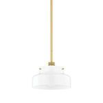 Product Image 1 for Luella 1-Light Modern Aged Brass Small Bell Pendant from Mitzi