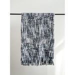 Product Image 3 for Chunky Knit Grey & White Throw With Fringe from Creative Co-Op