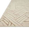 Verve Ivory Oatmeal Rug angled view showing pile texture and corner detail