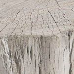 Close-up on textured resin surface mimicking natural bark with cracks and rugged crevices
