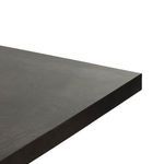 Close-up detail of textured dark metal top edge with visible finish