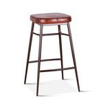 Product Image 1 for Hudson Backless Leather Bar Stool from World Interiors