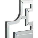Side close-up of Zinni Mirror showing frame thickness and black backing contrast