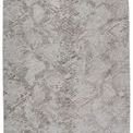 Gray and taupe handmade rug with textured geometric pattern and tonal color variation