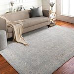 Product Image 3 for Avant Garde Woven Light Gray / Denim Rug - 6'7" x 9'6" from Surya