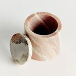 Product Image 3 for Jaqueline Marble Round Lidded Box Short from Napa Home And Garden