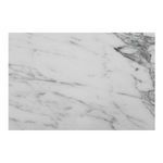 Marble tabletop close-up displaying dense gray veining with natural stone texture