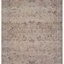 Hathaway Blush / Multi Traditional Rug with soft floral motifs in blush and muted gray on a distressed vintage-style backg...