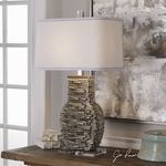 Product Image 1 for Uttermost Clavin Stack Textured Table Lamp from Uttermost