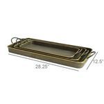Product Image 3 for Dayton Galvanized Trays, Set of 3 from Homart