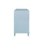 Product Image 5 for Two Drawer, Open Shelf Side Table With Fluted Drawer Fronts In Matte from Worlds Away