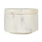 Product Image 8 for Elegant Marble Pinch Pot with Lid, White from Creative Co-Op