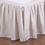 Product Image 2 for Gathered Flax Linen Twin Bed Skirt from Pom Pom at Home