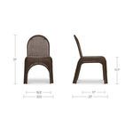 Product Image 21 for Kendall Outdoor Dining Chair Set of Two from Moe's
