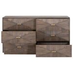 Product Image 4 for Wynn 6-Drawer Acacia Double Dark Wood Dresser from Essentials for Living