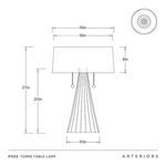 Product Image 8 for Torre Table Lamp from Arteriors