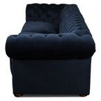 Product Image 3 for Classic Lounge Tufted Sofa  Blue Velvet from Sarreid Ltd.