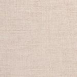 Close-up texture of the light beige fabric upholstery on the stool’s seat cushion