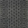 Dark grey Cecelia rug with a traditional tone-on-tone floral motif hand-tufted in 100% wool