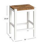 Product Image 3 for Haven Mahogany Wood Stool from Creative Co-Op