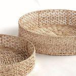 Product Image 2 for Juliet Abaca Round Trays, Set Of 2 from Napa Home And Garden