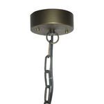 Antique bronze ceiling mount and chain of Valencia Beaded Chandelier
