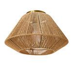 Product Image 1 for Coastal Breeze Flush Mount Ceiling Light with Woven Paper Rope Shade from Creative Co-Op