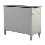 Rear side of Caralina Chest with plain sesame white panel and visible attachment points