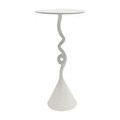 Product Image 1 for Cauda White Drinks Table from Currey & Company