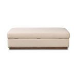 Product Image 6 for Alec Upholstered Antwerp Natural Storage Ottoman from Four Hands