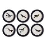 Product Image 1 for Hummingbird Round Petite Prints, Set Of 6 from Napa Home And Garden