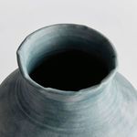 Close-up of Mirela Vase rim showing hand-thrown irregularities and matte glaze texture