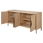 Product Image 5 for Landmark Four Door Pale Oak Credenza from Jamie Young