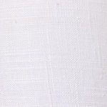 Close-up of white linen fabric texture used on the Bardot Ebony Sconce drum shade