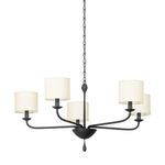 Product Image 1 for Osmond Black Iron 5-Light Chandelier from Troy Lighting