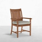 Product Image 1 for Croquet Teak Outdoor Natural Teak Arm Chair Chair from Summer Classics