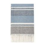 Product Image 1 for Lima 100% Belgian Linen Blue 50"x70" Throw Blanket Blanket from Classic Home Furnishings