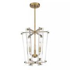 Product Image 2 for Everett Warm Brass 3 Light Foyer from Savoy House 